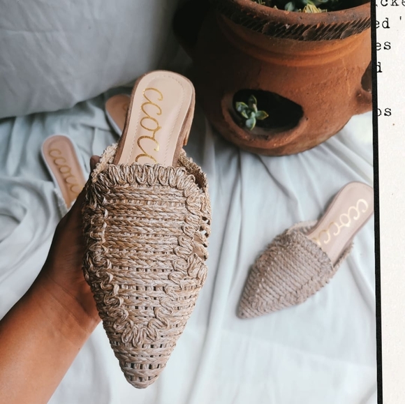 ๐จLAST PAIR// Taupe canvas Flats - Picture 5 of 9